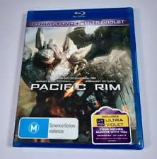 Pacific Rim Movie 3 Disc Blu-ray VGC Idris Elba