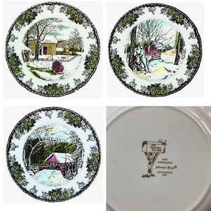 Johnson Bros LIMITED EDITION Friendly Village Salatteller Turkey Bridge ODER Maple - Bild 1 von 8