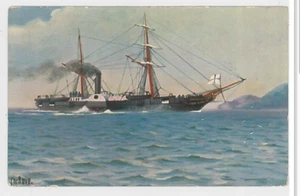 179-BOATS & SHIPS -GERMANY -Duitsche gewapende aviso Preussischer Adier" 1848 - Picture 1 of 2