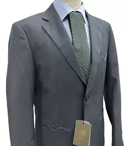 ABITO UOMO SARTORIALE GRIGIO SCURO CALIBRATO DROP 0 TG 57 59 61 63 65 67 69 71 - Afbeelding 1 van 13