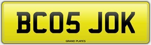 JOKE JOKEY JOKS JOCKEY REGISTRATION BC05 JOK NUMBER PLATE FREE ASSIGNMENT JOCKS - Image 1 of 1