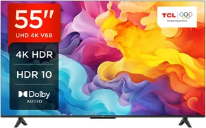 55V6B TV 55”, 4K HDR, Ultra HD, Google TV Con Design Senza Bordi, Dolby Audio, C - Foto 1 di 12