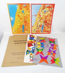 Alter Adventskalender St Benno Verlag Leipzig Bastelbögen 1978 DDR  - Bild 1 von 4