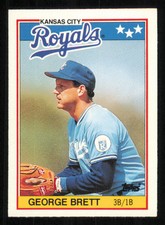 1988 Topps UK Minis #7 George Brett