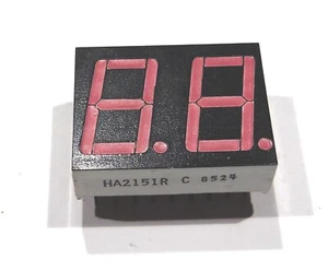 HA2151R - Double Afficheur 7 segments 15mm Rouge anode commune - Picture 1 of 3
