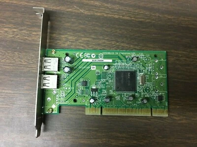 Adaptec AUA-2000C 2-Port USB PCI Card Expansion for PC Computer Desktop - Image 1 of 4