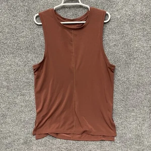 Nike Yoga Dri Fit Training Tank Top Mens Sz M Slim Fit Brown BV4036-293 - Picture 1 of 12