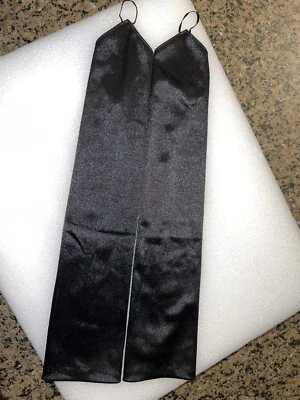 Capas femininas longas sem dedos pretas para braços - Imagem 1 de 2