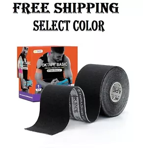 KT Tape Roll Kinesiology Therapeutic Cotton Elastic Sports Roll 2” x 16.4 Feet - Picture 1 of 24