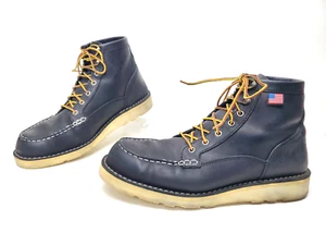 Stivali da lavoro Danner USA Bull Run Moc Toe suola zeppa 6" neri uomo US 12 D - Foto 1 di 11