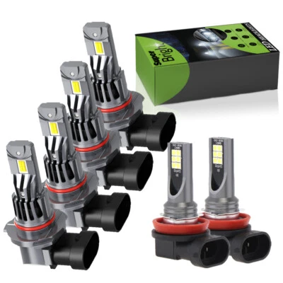 Para Toyota RAV4 2006-2011 2012 Combo 6X Faros LED + Kit Faros Antiniebla Foto 1 de 4