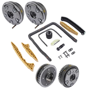 New Timing Chain Kit + 4× Camshaft Adjusters for Mercedes W164 ML350 ML450 ML550 - Picture 1 of 6