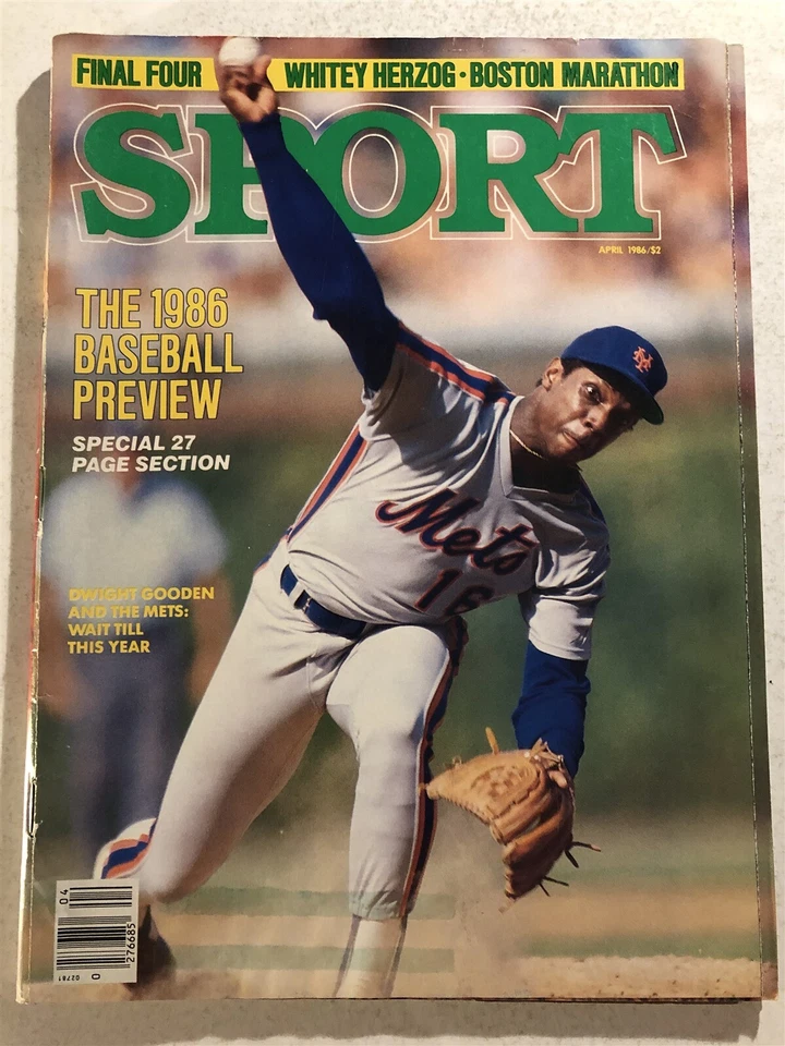 1986 Sport Magazine NEW YORK Mets DWIGHT GOODEN Baseball Prev NO LABEL Mets #1? - Image 1 of 1