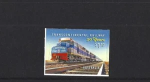 Australia 2020 sello único ferroviario transcontinental autoadhesivo um, montado sin montar o nunca montado - Imagen 1 de 1