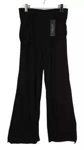 TRICOT CHIC Trousers Women's US 10 High Waist Belted Flared Leg Split On Sides - Picture 1 of 14