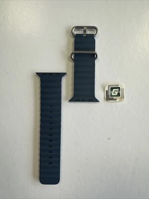 Apple Watch Ultra Ocean Band 49mm (42/44/45) Genuine OEM Blue Open Box