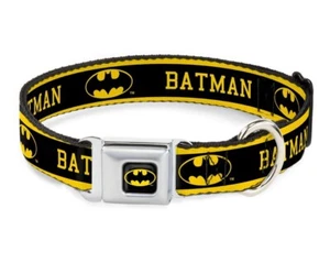 Buckle-Down DC-BMC-WBM111 Batman 1" Medium 11"-17" Dog Collar Seat Belt Buckle - Picture 1 of 17