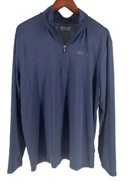 Skechers Para Hombres GoDri Skech-Air 1/4 Cremallera Azul Marino Foto 1 de 2