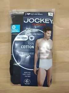 Jockey Men's Classic Full Rise Cotton Briefs 3 Pack Size 36 - Picture 1 of 2