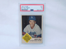 1963 Fleer Maury Wills #43 NL MVP '62 Los Angeles LA Dodgers - PSA Graded 3 VG