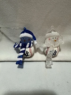 Yankees Snowman/girl Christmas Ornaments  - Image 1 of 4