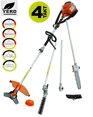 YERD 4 Takt 5in1 Benzin Kombisystem Motor Sense Säge Freischneider Heckenschere - Bild 1 von 4