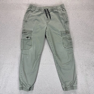 Pantalones cargo Wrangler niños cintura elástica cordón verde talla 16 Husky Foto 1 de 4