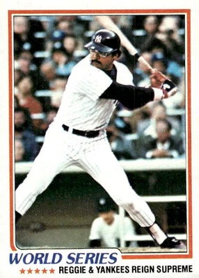Serie Mundial 1978 Topps 1977 #413 New York Yankees Foto 1 de 2