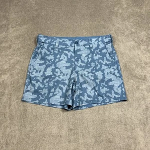 Pantalones Cortos de Pesca Huk Para Hombres Grandes Búsqueda Híbrido Cintura Elástica Azul Camuflaje 6" Entrepierna - Imagen 1 de 8