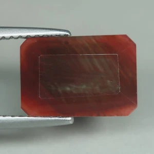 3,93 Cts_Incantevole Miglior Colore_Andesina Rossa 100% Naturale Non Riscaldata_Pietra Solare - Foto 1 di 3