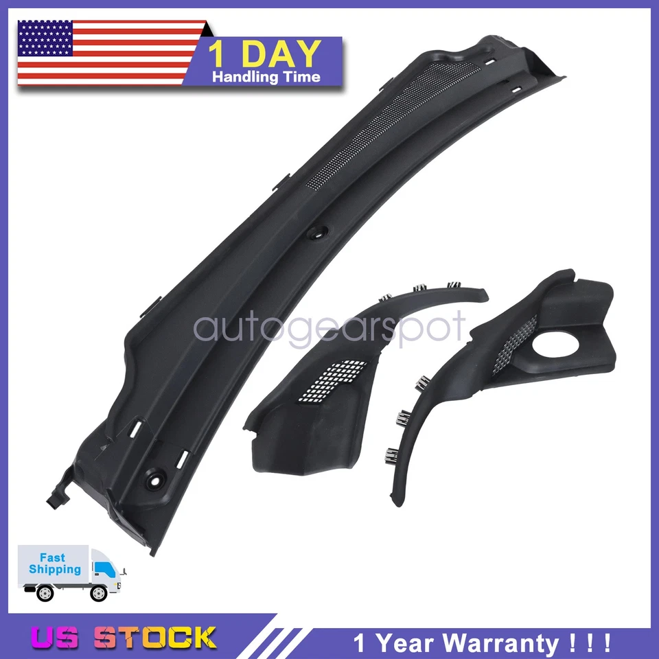 Cubierta de ventilación del capó de la rejilla del limpiaparabrisas para Dodge Durango 2016-2025 Foto 1 de 4