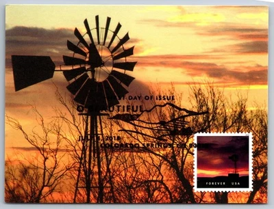 #5298 O Beautiful FDC Maxi Card w/Pictorial Cancel - Image 1 of 2