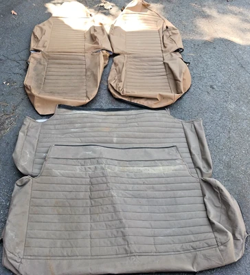 Jeep YJ TJ 1987-2006 Bestop fundas de asiento de alta resistencia delanteras + traseras ¡¡excelente!!! Foto 1 de 4