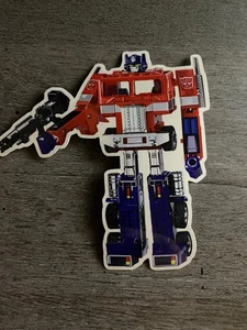 Transformers Generation 1 Optimus Prime Toy Vinyl Sticker - Picture 1 of 1
