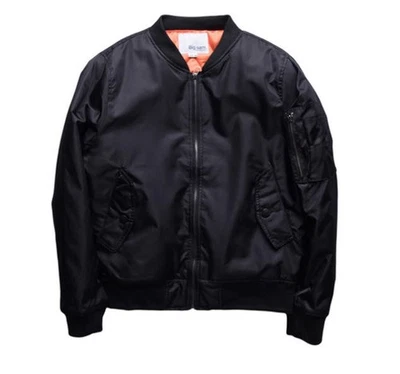 Pilot Jacket Thin Large Size Jacket Casual Baseball Coat Unisex Outwear SALE - Image 1 of 4