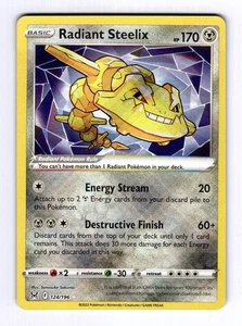 Radiant Steelix SWSH11: Verlorener Ursprung #124 (2022) Holo NM Pokemon - Bild 1 von 2