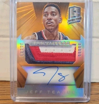 2014-15 Panini Spectra - Spectacular Swatch Signatures Jeff Teague  Orange  /25 - Image 1 of 2