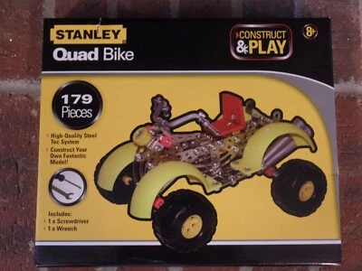 Stanley Quad Bike Construct & Play Kit New in Box 179 Pieces Tools Included - Image 1 of 4