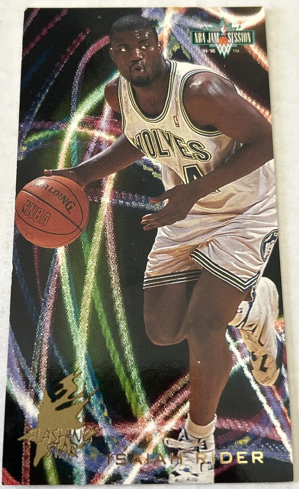 Tarjetas coleccionables Isaiah Rider NBA presentadas por Fleer Jam Session 94-95 Foto 1 de 3