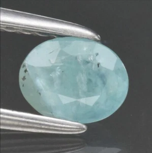 Rare! GRANDIDIERITE 0.39 ct Light Blue Oval 5.5x4.3x2.7 mm Natural Madagascar - Picture 1 of 24