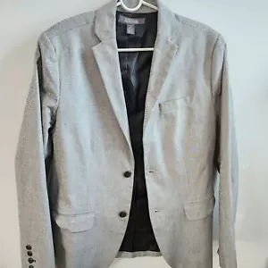 Kenneth Cole Reaction suit 2 button blazer, gray, size 40/Small, 100% cotton - Picture 1 of 11