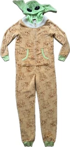 Star Wars Baby Yoda Grogu Womens Small (4-6) Costume Cozy Pijamas Fleece Cosplay - Picture 1 of 5