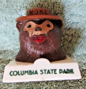 Smokey Bear Prevent Forest Fires Snuffit Magnetic Auto Dashboard Columbia State - Picture 1 of 7