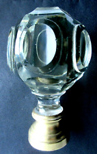 Beautiful staircase ball, Baccarat cut crystal with 6 medallions, bronze base