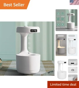 Anti Gravity Water Drop Humidifier, 800ml Anti Gravity Humidifier Cool Mist 3... - Picture 1 of 9