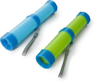 Luwint Pocket Telescope Toy for Kids, 2 Pack Portable Pirate 2Pcs Green/Blue - Picture 1 of 7
