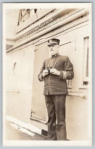 WWI Commanding Officer USS Sierra Real Photo Postcard RPPC C1917  - Picture 1 of 2