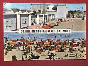 Cartolina - Stabilimento Balneare dal Moro - Rosolina Mare ( Rovigo ) - 1974 - Picture 1 of 2
