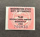WTDstamps - 1992 WASHINGTON - State Resident Hood Canal Shrimp Stamp - MNH
