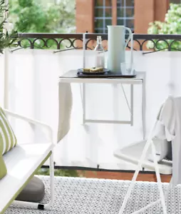 IKEA TORPARO Mesa Balcón 904.613.46, Blanco, (19 5/8”) (50 cm) ¡¡Sellada!!! - Imagen 1 de 9